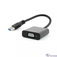 Cablexpert Видео-адаптер USB3 – VGA, черный (AB-U3M-VGAF-01)
