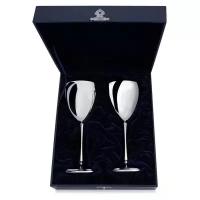 Набор серебряных бокалов для вина «Гладкие» 925НБ00801