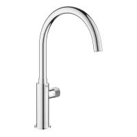 Кран для кухонной мойки GROHE Blue Pure Mono с функцией фильтрации, без фильтра в комплекте, хром (31724000)