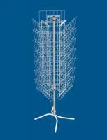 Стойка вращающаяся 3 стенда для газет, белая СТЕЛ-122/21-С