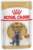 Влажный корм Royal Canin British Shorthair для кошек британской краткошерстной породы пауч, 85 г