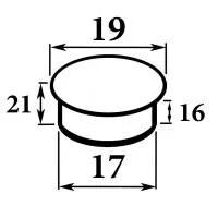 Заглушка декоративная под отверстие ? 17 мм