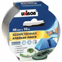 Клейкая Лента Хозяйственная Unibob, 48Мм*10М, Серая, Инд.упаковка