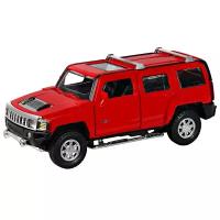 Модель автомобиля Автопанорама Hummer H3, красный, инерция, 1/32