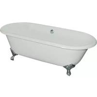 Чугунная ванна Elegansa Gretta 170x75 ножки Хром