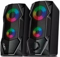 Колонки Sven 4210 2.0 чёрные (2x3W, USB, RGB подсветка)