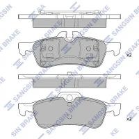 HI-Q SP2244 колодки дисковые задние\ Mini (Мини) Mini (Мини) cooper / one 1.4i / 1.6i / 1.4d 01