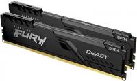 Память DDR4 2x8Gb 3600MHz Kingston KF436C17BBK2/16 Fury Beast RTL Gaming PC4-28800 CL17 DIMM 288-pin 1.35В kit single rank