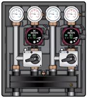 Насосно-смесительный модуль Meibes Kombimix 2MKST_ Grundfos UPM3 Hybrid 15-70, арт ME 26101.3