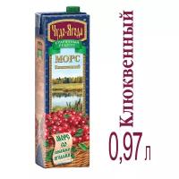 Чудо-Ягода Морс Чудо-Ягода клюква 0,97л, 4 шт