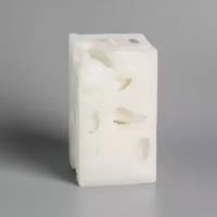 Свеча ароматическая декоративная "Ажурная", белый, 6х12 см