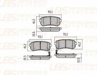 UBS BP1103012 Премиум тормозные колодки KIA CEED 06-/12-/PRO CEED 13-/i20/i30 07-/11-/i30 купе 13-/ix35 10-/KIA RI