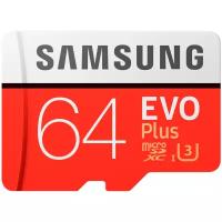 Карта памяти MicroSD Samsung 64GB Evo Plus