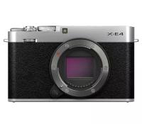 Беззеркальный фотоаппарат Fujifilm X-E4 Body, серебристый