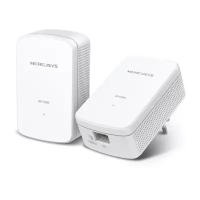 Mercusys MP500 KIT AV1000 Комплект гигабитных адаптеров Powerline, стандарт HomePlug AV2, 1 гигабитный порт, до 300 м по электросети, Plug and Play