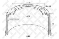 STELLOX 8500049SX 85-00049-SX_торм.барабан!420.2x200/215 H=260 d=290/335 n10x23 \BPW HZ/S 12010