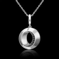 Подвеска PLATINA jewelry из серебра 925 пробы с фианитом (недрагоценные вставки)