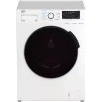 Стиральные машины Beko Стиральная машина Beko WDB 7425 R2W, класс В, 1200 об/мин, до 7 кг, сушка, бело-чёрная