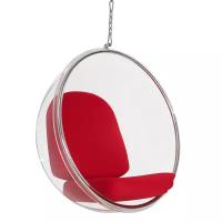 Кресло Eero Aarnio Style Bubble Chair красные подушки