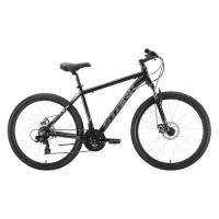 Велосипед STARK Indy D Shimano (2022), горный (взрослый), рама 18", колеса 26", черный/серый, 15.3кг [hq-0005050]