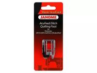 JANOME 202-103-006 Сменная лапка AcuFeed для квилтинга для шитья в раскол, 9 мм