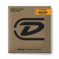 Dunlop Stainless Steel Flatwound DBFS40120S струны для 5 стр. бас-гитары, Short Scale, 40-120