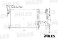 MILES Радиатор CHEVROLET AVEO 1.2/1.4/1.6 09-