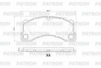 PATRON PBP1560 Колодки тормозные дисковые перед. PORSCHE: CAYENNE 3.0 Diesel/3.0 S/3.0 S Hybrid/3.6/4.2 S Diesel/4.8 GTS/4.8 S/4.8 Turbo/4.8 Turbo S 10-, CAYENNE Turbo S 4.5/Turbo S 4.8 02-, P