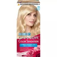 Garnier Стойкая крем-краска для волос "Color Sensation, Роскошь цвета" оттенок 110, Ультра блонд чистый бриллиант, 110 мл