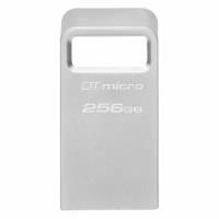 Флешка USB Kingston DataTraveler Micro 256ГБ, USB3.0, серебристый [dtmc3g2/256gb]