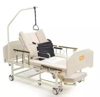 Кровать с креслом-каталкой MET BLY-1 (16821) 195х100 см с туалетным устройством 4 секции нагрузка до 220 кг, белая
