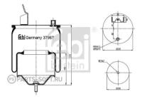 FEBI 37967 Воздушная подушка опора пневматическая