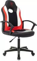 Кресло Zombie 11LT черный/красный текстиль/эко.кожа