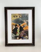 Оригинальная обложка журнала The New Yorker из 1937 года в раме