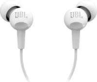 Наушники JBL C100si, вакуумные, микрофон, проводные, 1.2м, белые JBL 5289034