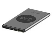 Аккумулятор внешний с функцией беспроводной ЗУ Hiper Wireless Power Bank Nano V Silver 5000 мАч