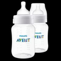 Philips Avent Бутылочка для кормления медленный поток Anti-colic 1+ SCY103/02 260 мл 2 шт