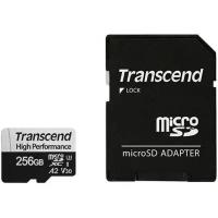 Карта памяти Transcend TS256GUSD330S 256GB microSDXC Class 10 UHS-I U3 V30 A2 R100, W85MB/s with SD adapter