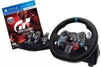 Игровой руль Logitech G29 Driving Force и игра Gran Turismo Sport