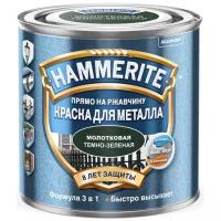 Краска молотковая Hammerite Хаммерайт тем-зел.(2,5л) Э