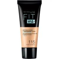 Тональный крем MAYBELLINE NEW YORK Fit Me Матовая кожа+невидимые поры, тон 115 розово-бежевый