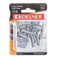 Дюбель + шуруп D6х30 мм / D3,5х30 мм 12 шт FIX06+ KOELNER