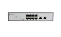 Неуправляемый PoE-коммутатор ORIGO OS2210P/120W 8x1000Base-T PoE, 2x1000Base-T, PoE Budget 120W, Long-range PoE up to 250m, 19" w/brackets