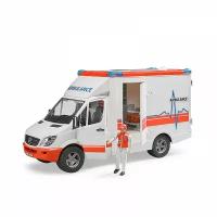 02-536 Bruder Скорая помощь, фургон Bruder MB Sprinter, с фигуркой водителя 02-536