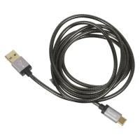 Кабель HAMA USB Type-C (m) - USB (m), 1.5м, 3A, черный [00173636]