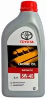 TOYOTA-LEXUS 0888080376GO Масло моторное синтетическое 1л - 5W40 Engine Oil Synthetic A3/B3/B4 SL/SF