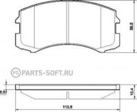 ABS 37491 Тормозные колодки