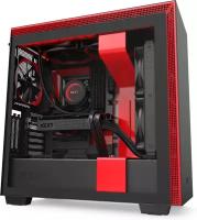 Корпус системного блока NZXT H710i Compact Mid Tower ATX черный / красный