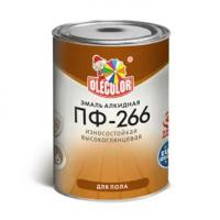 Эмаль для пола olecolor ПФ-266 1,9кг желто-корич