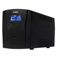 Источник бесперебойного питания SVEN Pro 1500, 1500VA (900W), 3 евророзетки, 2 розетки RJ45, SV-013875